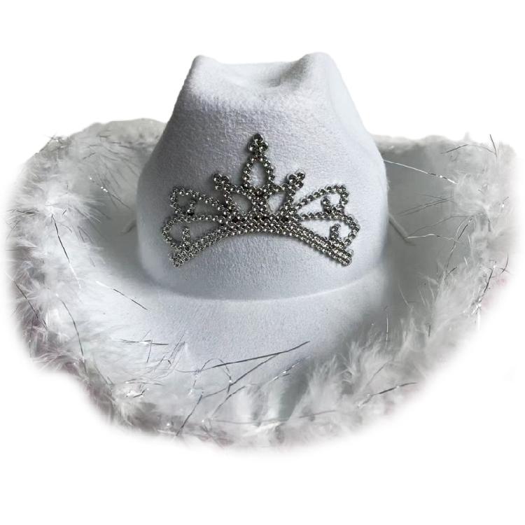 Breathable Plush Trim Cowboy Hats for Woman Male Sunproof Windproof Cowboy Hats