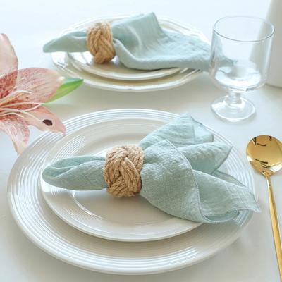 6PCS Cotton Cloth Napkins Gauze 32x32cm for Home Kitchen Dinner Wedding Settings Decor Christmas Napkin Dinner Tea Towel Table