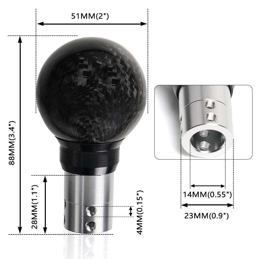 Carbonfaser Druckknopf Schaltknauf für 10. Generation Civic/Accord