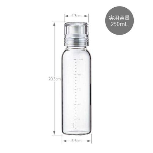 HARIO Slim Dressing Bottle, 250ml, Can be used with boiling water, Pale Gray, DBSN-250-PGR