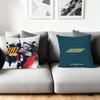 Ateez Album Cushion Cover Silky Short Plush Home Sofa Cushion Cover - Invisible Zipper Home Decoration