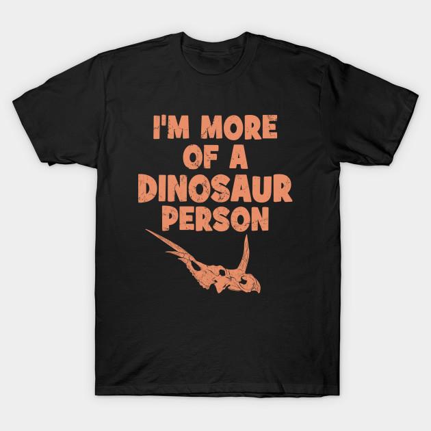 

Men Black Print T-shirt I M More Of A Dinosaur Person No-Cut Transfer Paper Print Cotton Tshirt 4XL чорний