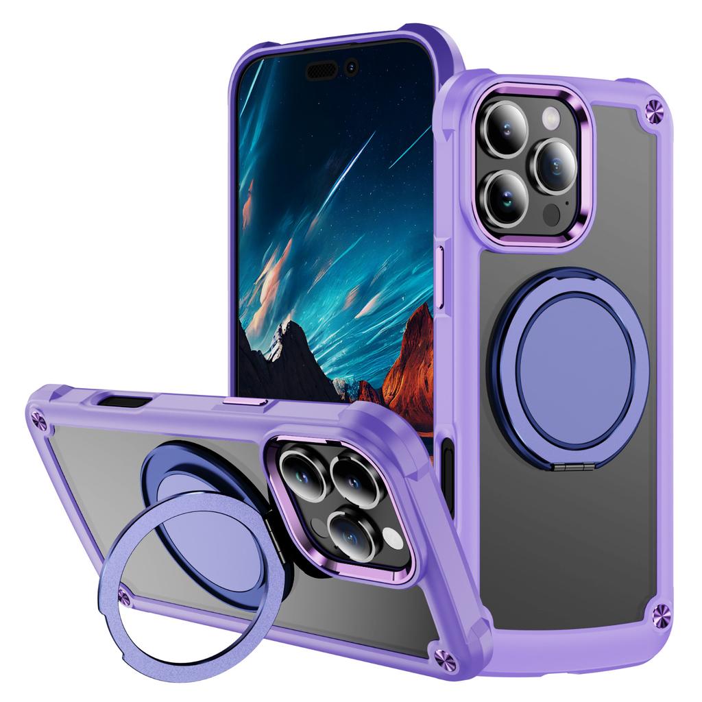 Yisimei Pouzdro na telefon Magnetický držák Otočné Protiskluzové a proti pádu Brnění pro pouzdro na telefon IPhone17