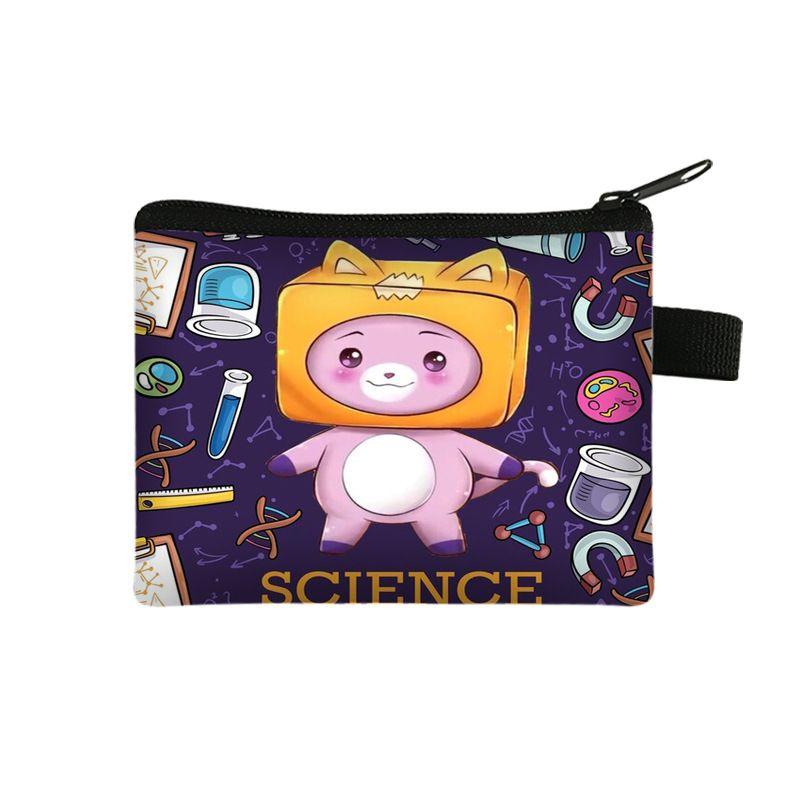 

Кошелек для монет Lankybox Визитница Кошелек Косметичка Портативный органайзер для хранения Purple