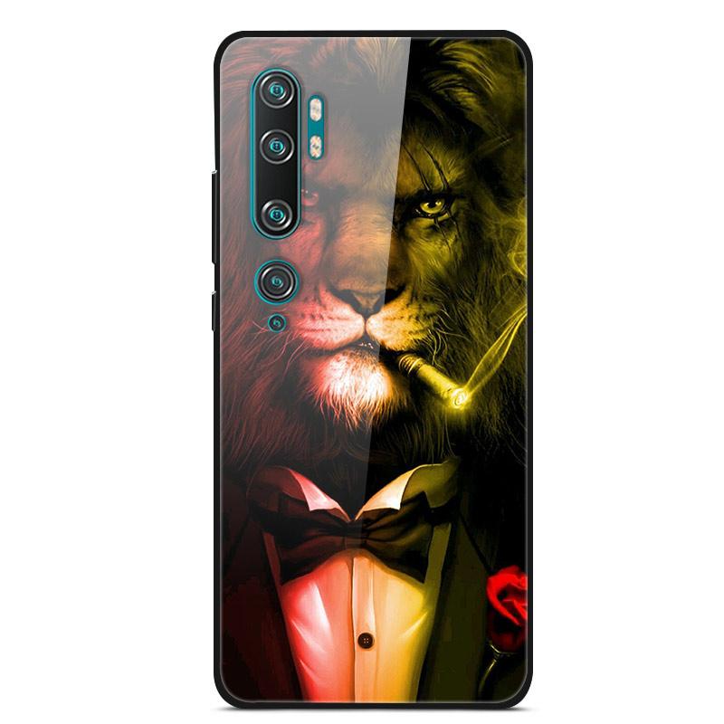 Luxury Cover Case for Xiaomi Mi Note 10 Pro Tempered Glass Cover Silicone Phone Case for Xiaomi Redmi Note 10Pro 10 Pro Cases