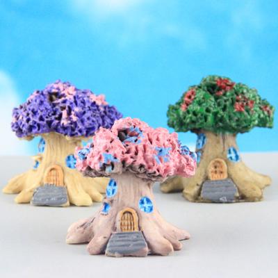Paysage miniature, jardin de fées, bijoux miniatures en résine, décoration artisanale, simulation, cabane dans les arbres, décoration créative pour la maison