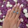 Silver Earrings with Opal 0.98ct, Cubic Zirconia (2170068)