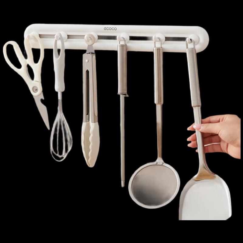 Sliding Drill-Free 6-Hook Hanger (2-Pack)