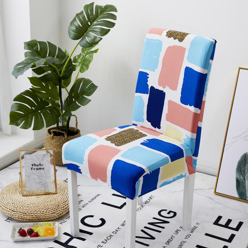 Moderne elastische Stuhlhusse Stretch Stuhlbezug Sitzhussen Stuhlschutz Hotel Bankett Housse De Chaise Home Dekoration