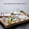 ZISIZ Glass Teacup with Handle