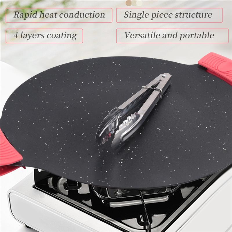 

Good-Outdoor Camping Grill Plate Non-Stick Korean Barbecue Plate Barbecue Meat Pot Flat Iron 28Cm 1Set