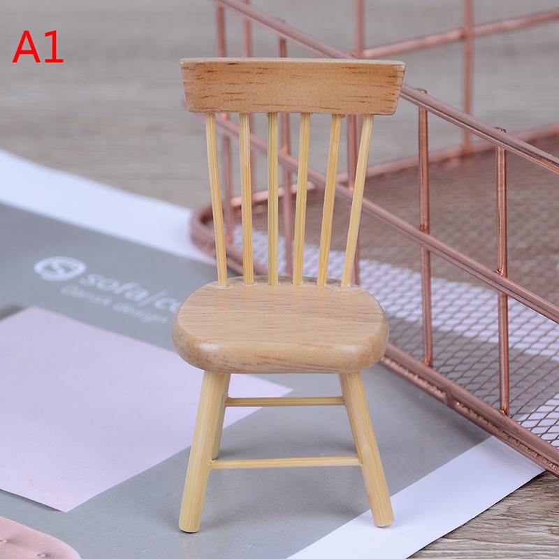 1:12 Dollhouse Miniature Dining Furniture Wooden Chair