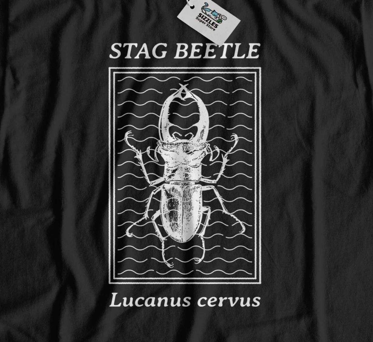 

Unisex Stag Beetle T-Shirt Lucanus Cervus Gifts & Entomologist Tees S