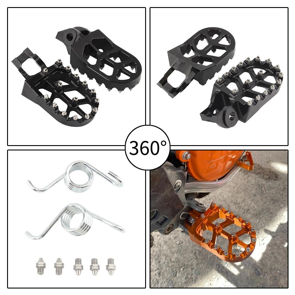 For KTM EXC SX Motorcycle Footpegs Rests Foot Pegs Pedals SXF EXCF XCF XCW XCFW 65 85 125 150 250 300 350 400 450 530 Enduro