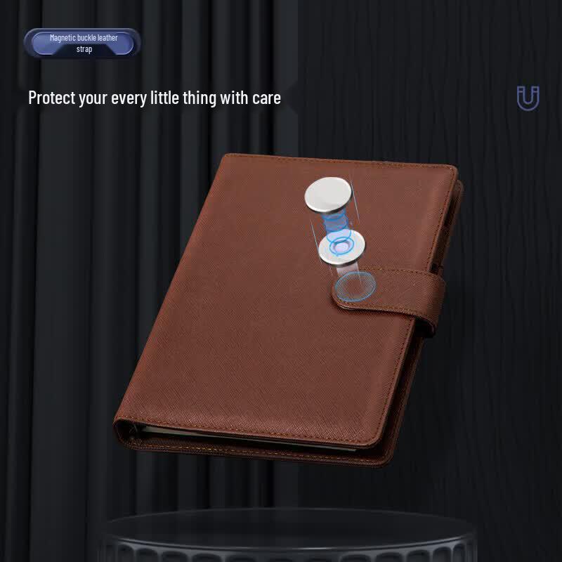 Deli Business Leather Loose-Leaf Notebook