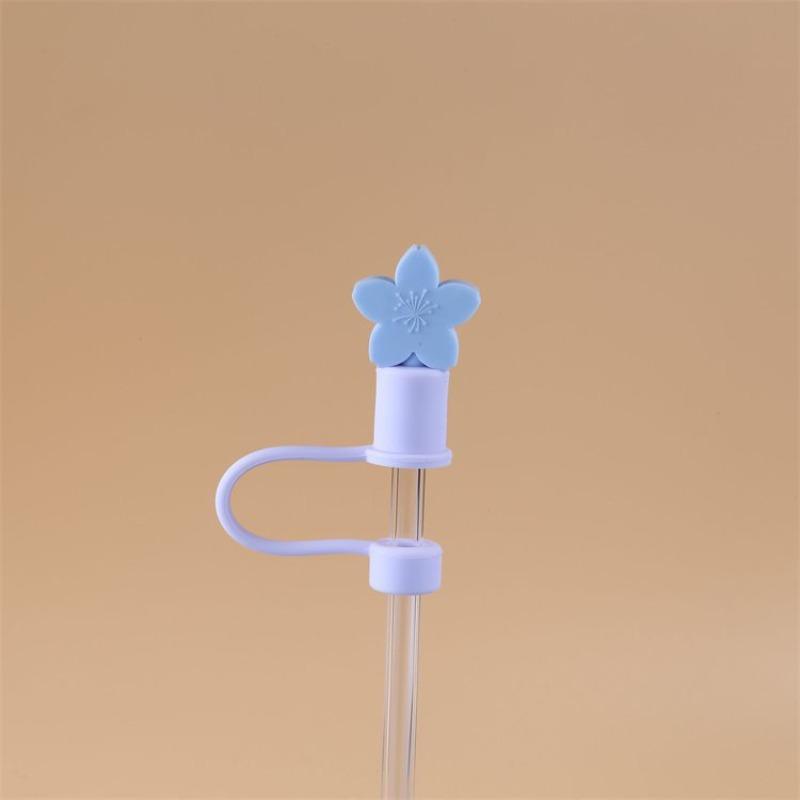 

Cherry Figurine Style Honeydew Melon Large Size with Silicone Straw Cover in 8mm, 10mm, 12mm Sizes, Cartoon Design, Available 8mm світло-фіолетового кольору/синій