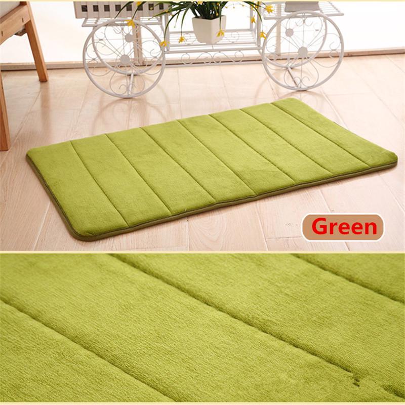 40×60cm Bath Mat Bathroom Carpet Water Absorption Rug Shag Memory Foam Bathroom Mat Kitchen Floor