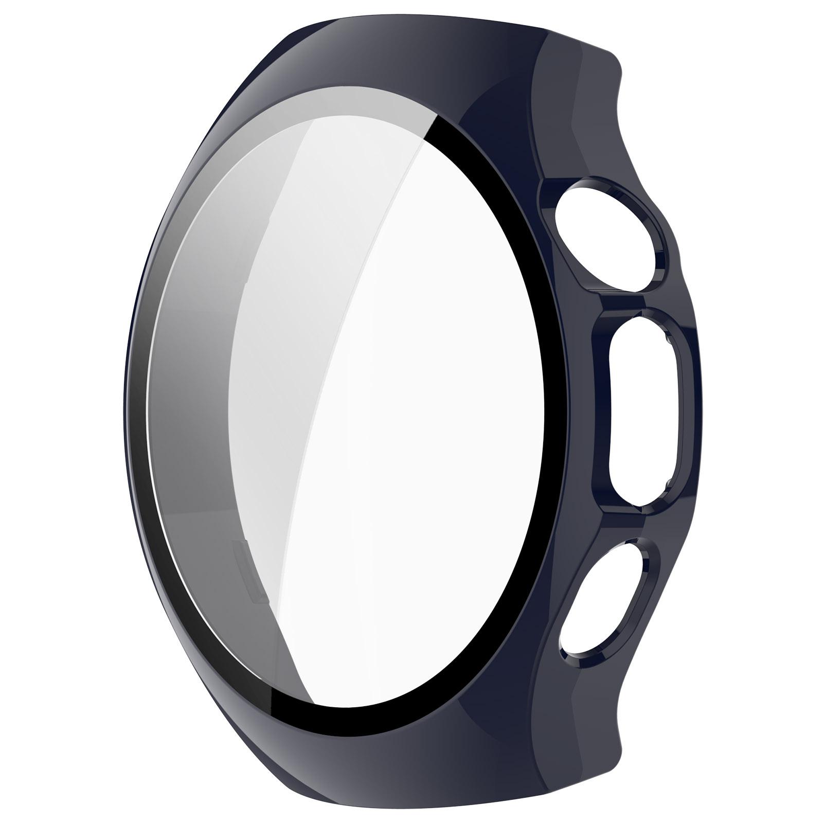 

Стекло+Чехол Для Huawei watch5 42мм 46мм Защитная пленка для экрана Рамка из ПК с корпусом из стекла высокой четкости Для Huawei watch 5 чехол-накладка Huawei Watch5 46mm чернил синий