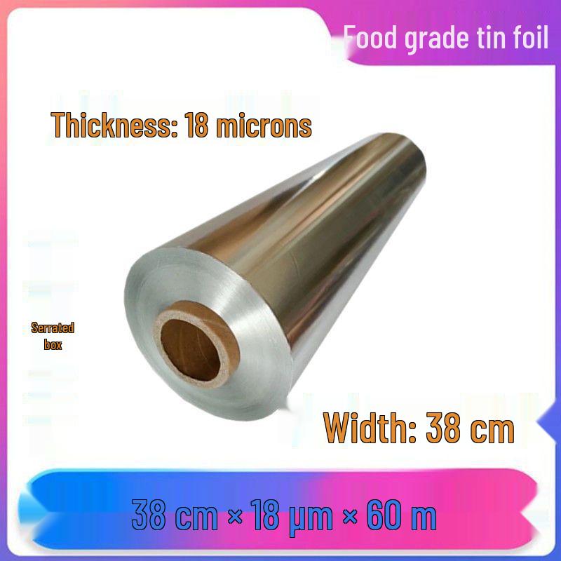 Verdickte Aluminiumfolienrolle in Gewerbequalität für Backen, Grillen und die Heißluftfritteuse