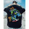 Summer New Casual Loose T-shirt Short Sleeved Men's Fashion Loose Printing Large 8XL Hip Hop Couple Wear Half Sleeve Cotton Top