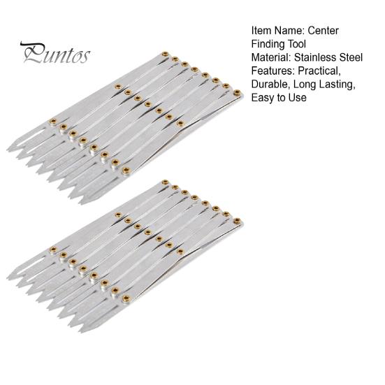 1/2-teiliges Markierungswerkzeug für Holzbearbeitungszentrenfinder, Mittelpunktfinder, hochgenaues, benutzerfreundliches Design, präzise Layoutwerkzeuge mit gleichem Abstand
