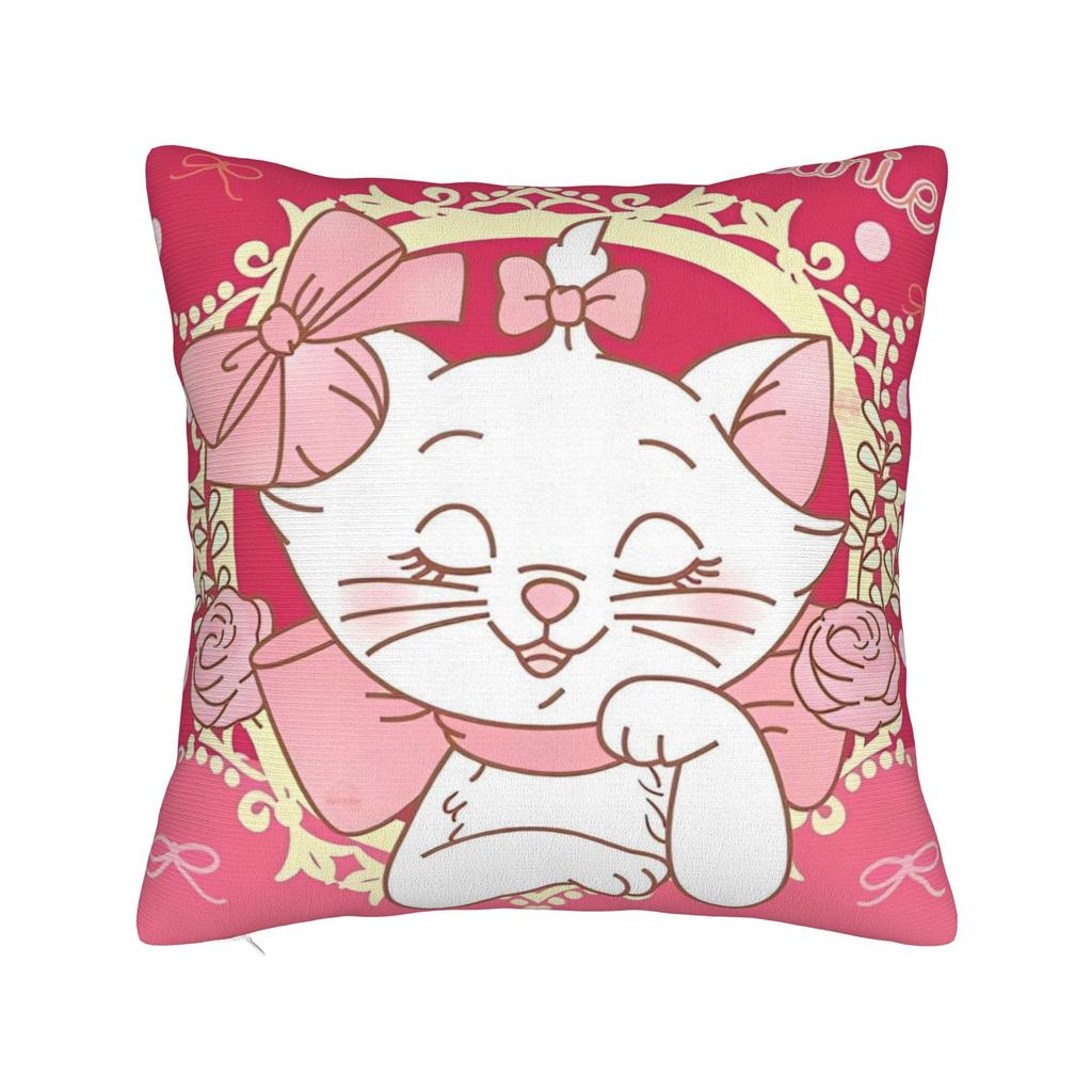Marie Katze Cartoon Kissenbezug Polyester Kissenbezug Dekorativ Kissenhülle Zuhause Dropshipping 45*45cm
