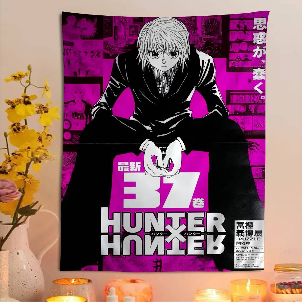 Hunter X Hunter Weekly Jump Cover Wall Tapestry  Shonen Manga Decor Bold Room Accent for Adventure Anime  Jump Manga Fans