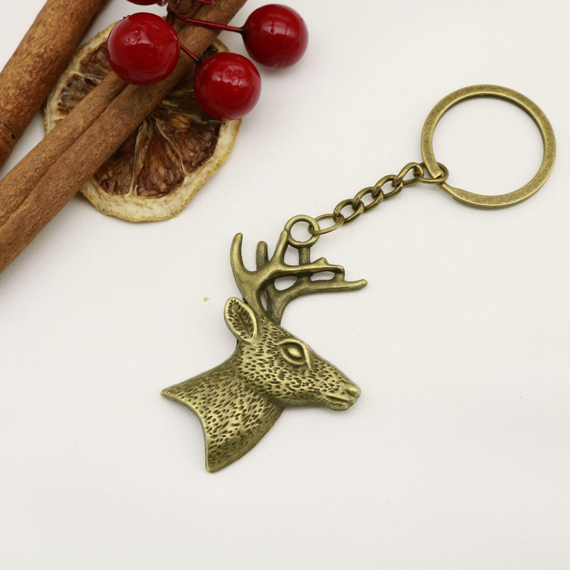 Hot Selling Deer Head Keychain Pendant
