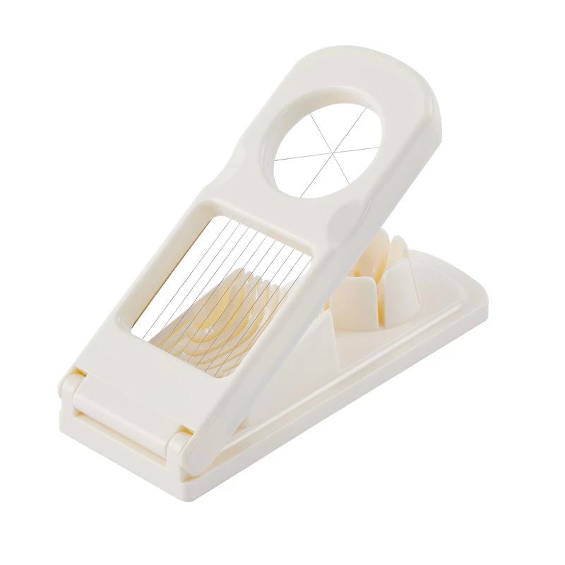 10Pcs Useful Multi-functional Egg Cutter Household Egg Shell Separator Stainless Steel Fancy Sliced Egg Kitchen Tools Egg Mold