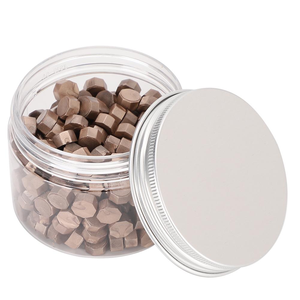 200Pcs Sealing Wax Octagon Seal Pearlescent Suit Bottle Packing for Envelopes Documents Wedding