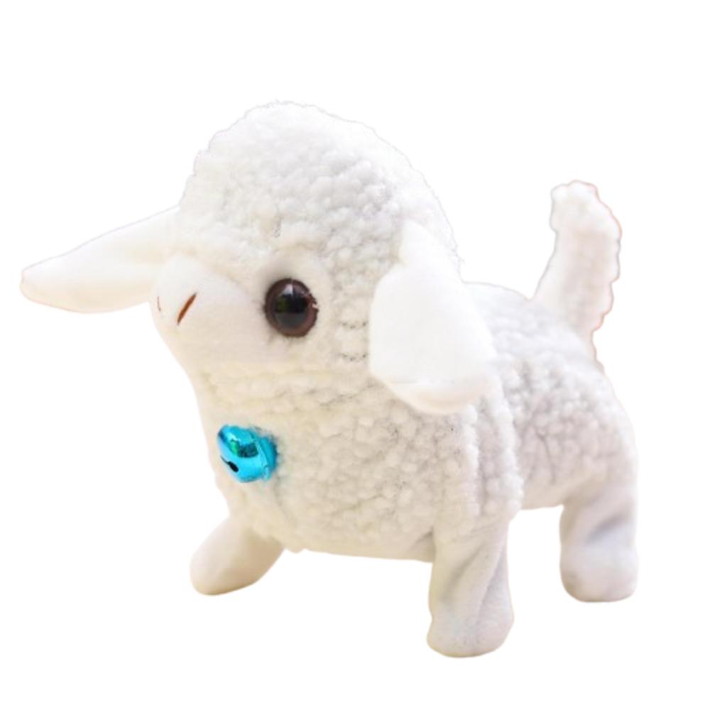 

Sound Toys Electric Alpaca Toy Simulation Walking Interactive Alpaca Collectible белый