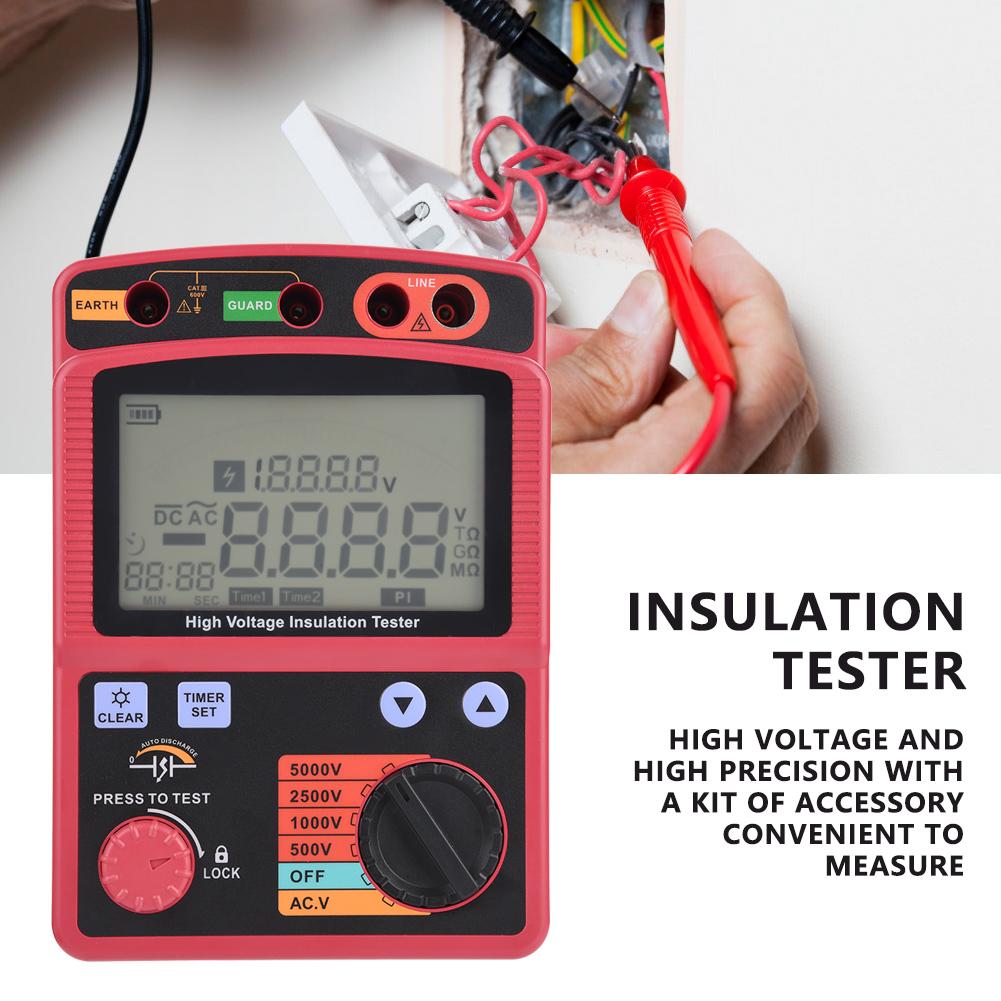 GM3125 Digital Insulation Resistance Multimeter Tester 5KV 0.0M Ohm 1000G Ohm