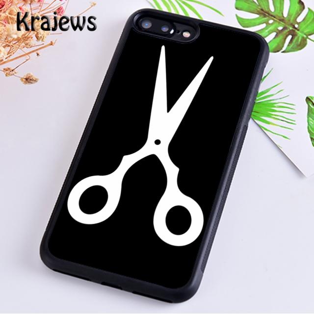 Barber Stripes Scissors For iPhone 17 Air 16 Phone Case Cover 15 14 Plus 12 13 Pro Max Coque Shell Fundas