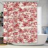 VINTAGE STYLE BATHROOM SHOWER CURTAIN WITH FLOWER PRINT Upgrade Your Bathroom Décor Today
