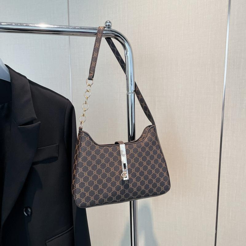 Neue beliebte Retro-Druck-Achseltasche Damen 2025 neue Frühling- und Sommer-Mode Schultertasche Mode schlichte Hand