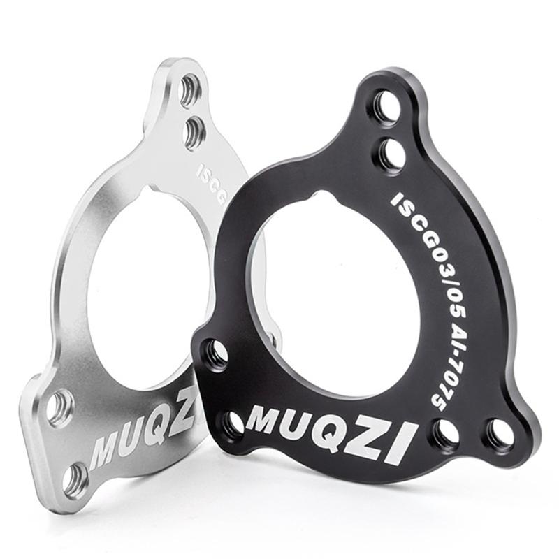 Aluminum Alloy Bicycle Chain Protector ISCG ISCG 03/05 Bike Adapter Bottom Bracket Chain Guide Plate Adapter with Screws
