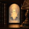 Beleuchteter leuchtender Geisterspiegel Geisterförmiger LED-Wandspiegel Gothic Horror