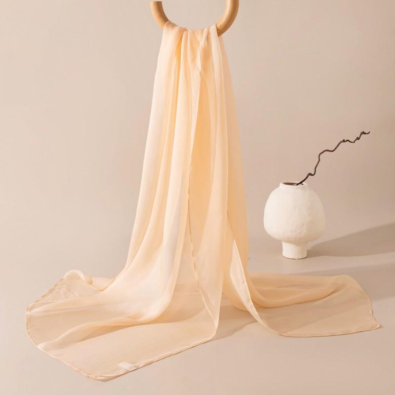 Long Silk Scarf Women Hand-painted Thin Shawl Versatile Elegant Fashion Accessory