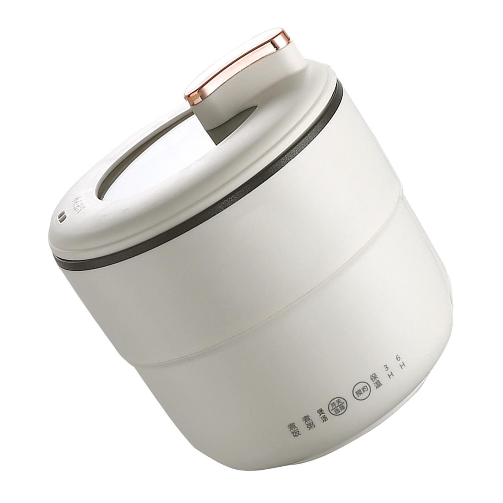 

Портативная мини-рисоварка 1,8 л Маленькая электрическая рисоварка с антипригарным покрытием и защитой от перегрева Автоматическое отключение питания бежевый