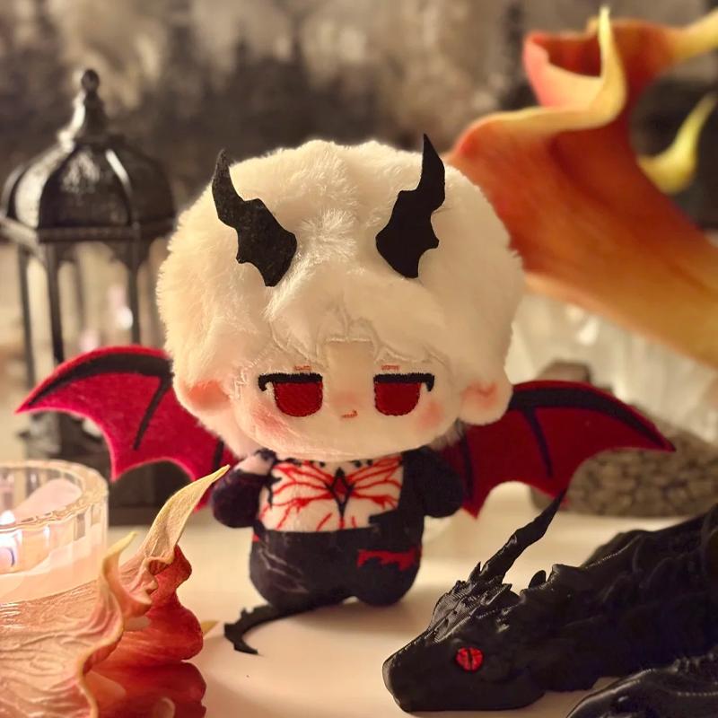 10Cm Love And Deep Space Qin Che Evil Dragon Kawaii Mini Idol Doll Anime Plush Star Dolls Stuffed Figure Plushies Toys Fans Gift