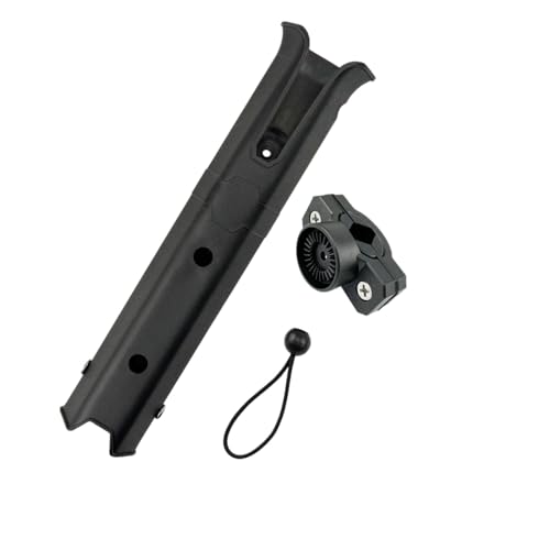 T Tooyful Fishing Rod Holder Bracket, Fishing Rod Tube Rotating Accessory, Rod Holder, Fishing Rod Belt, Adjustable Angle, Tube Rod Rack for Boats, Bi