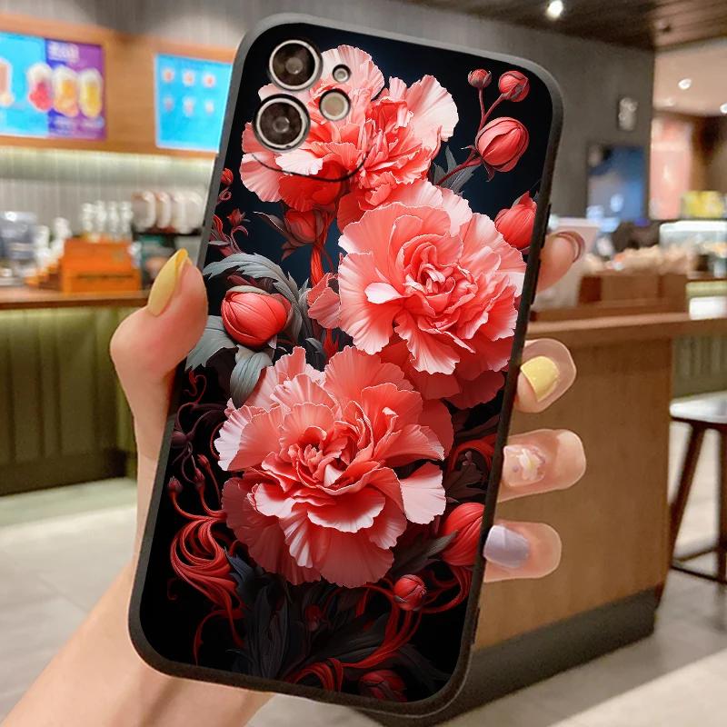 Flower Silicone Case For Samsung Galaxy M34 M54 M53 M33 M23 F54 F04 M04 M32 M22 M12 M02S M51 M31S M21S M11 M30S F23 5G Cover