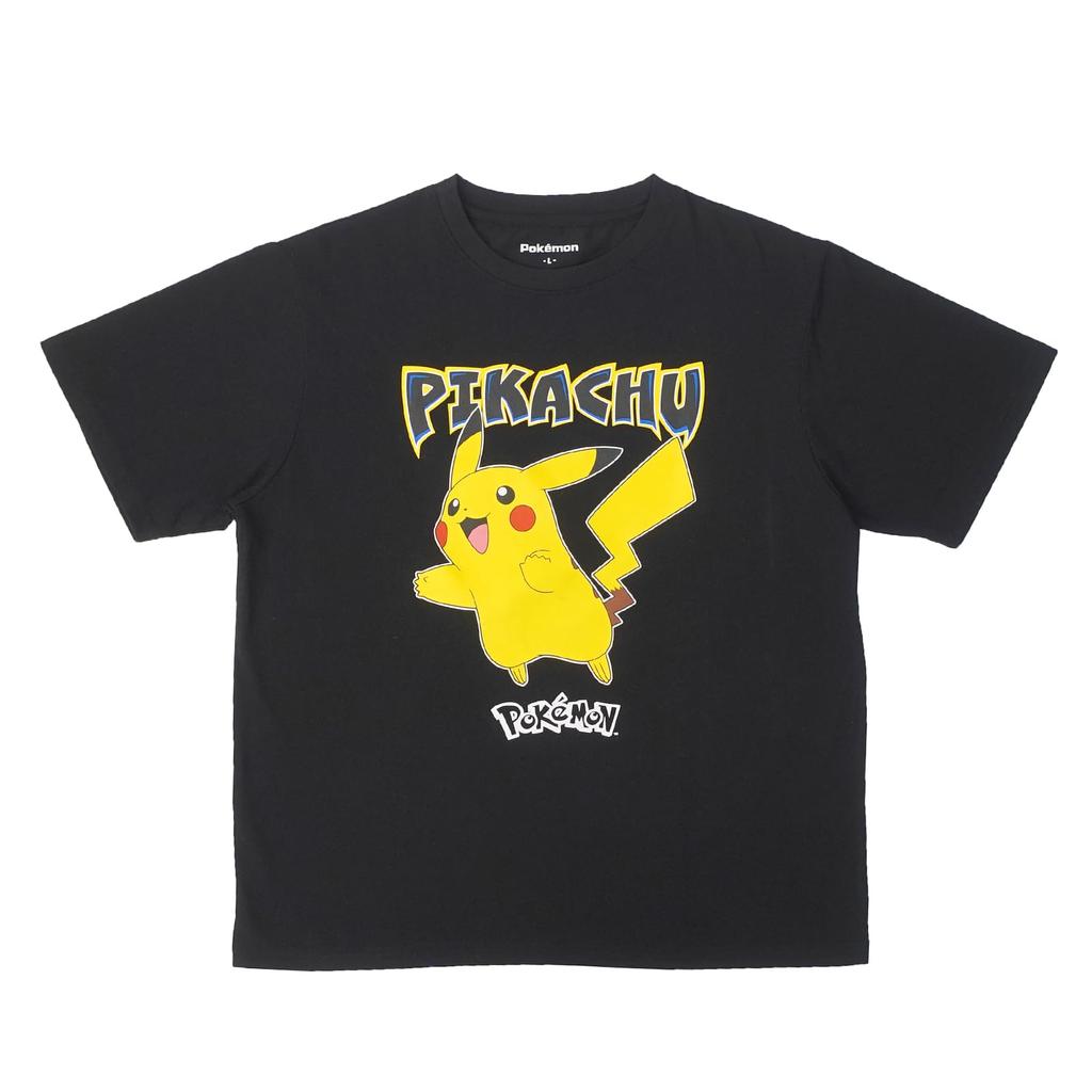 FinePlus Merchandise Short Featuring and Mimikkyu Pokémon T-Shirt, Sleeve, Pikachu, Eevee, Gengar, Ditto, Snorlax,
