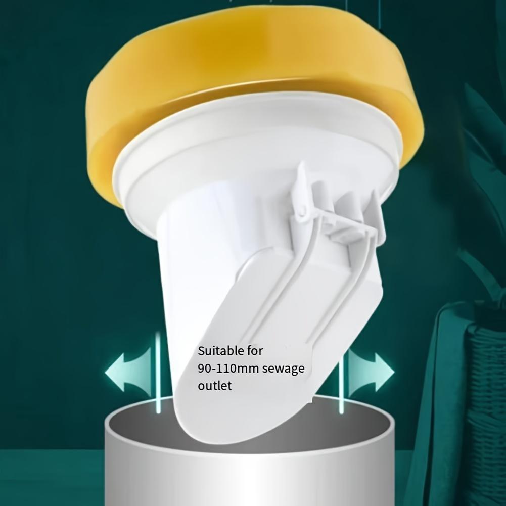 Plastikowy Automatycznie Zamykający Kołnierz Uszczelniający do Toalety Pierścień Uszczelniający Odpływ Podłogowy Deodorant Wodoodporna Gumowa Uszczelka Uniwersalne Akcesoria do Wodnej Toalety, Hydraulika Łazienkowa