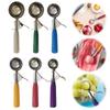 Stainless Steel Ice Cream Ball Scoop Multipropose Ice Cream Scoop Rust-proof Ice Cream Digger for Cookie Ice Cream