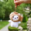 Keyring Kids Women Doll Pendant Cute Cat Plush Keychain Key Chains Bag Pendant Cat Snapper Keyrings