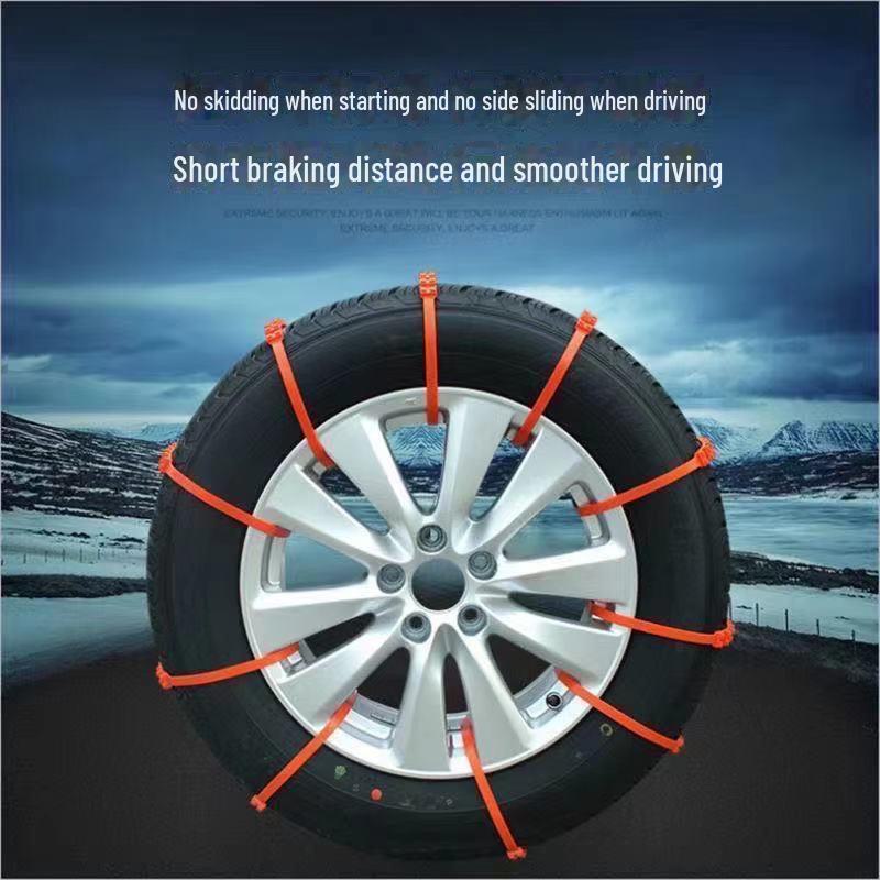 1/5/10pcs Anti-skid Snow Chains for Car Tires: Universal Wheel Emergency Escape Tool