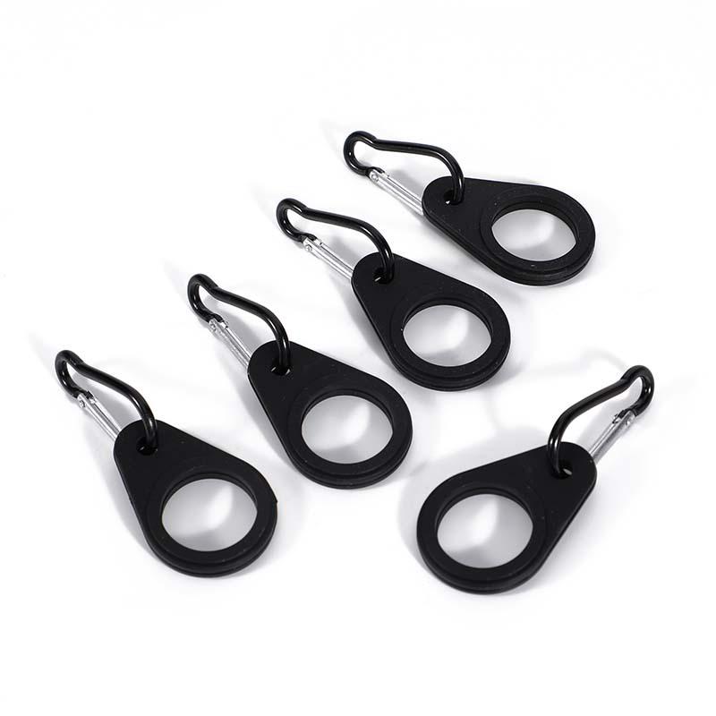 Silicone Water Bottle Holder Carabiner for Outdoor Sports Single Hook