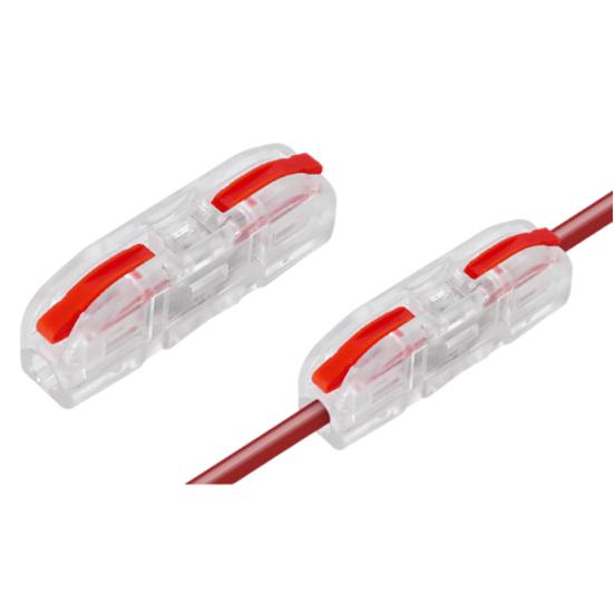 50 Pcs Lever Wire Connectors 1 In 1 Out Electrical Wire Butt Splice Inline Terminals Mini Quick Connector