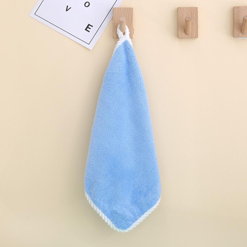 Korallensamt, quadratisches Handtuch, Kindergarten-Kleinhandtuch, universelles Sabberhandtuch, Handwischtuch, eingewickelte Taschentücher